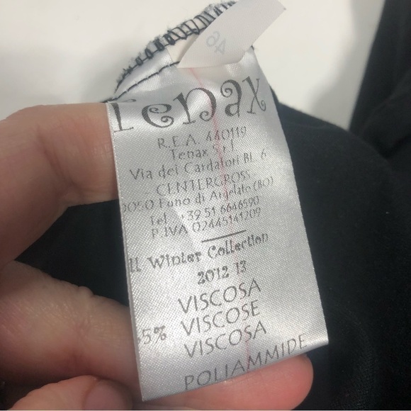 Tenax Italian Made Sheath Dress with Leather Trim, size 6 - Picture 8 of 13